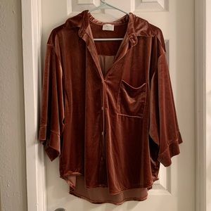 Laina Rauma leisure button down in Syrup
